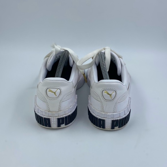 Puma Womens Cali Bold 370811-01 White Casual Shoes Sneakers Size 7.5 - Picture 4 of 6